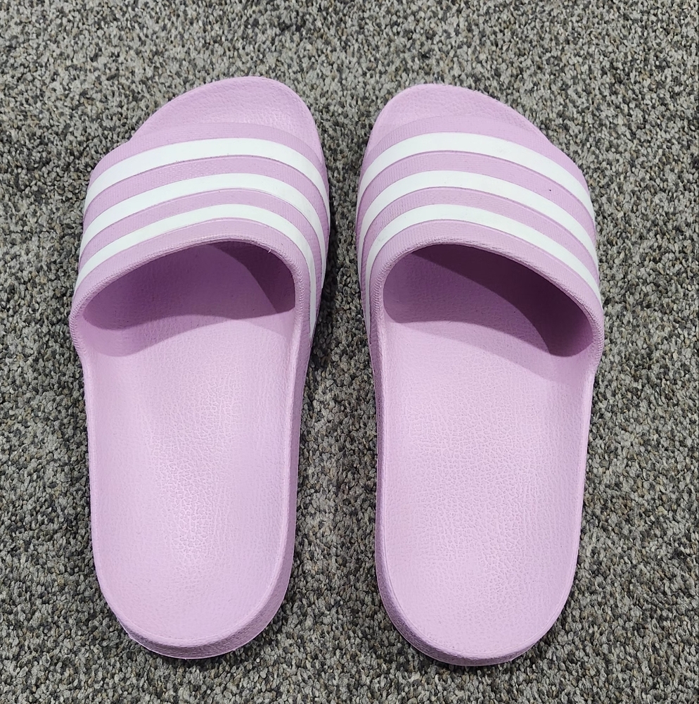 Adidas Pink Slide Sandals Size 6M